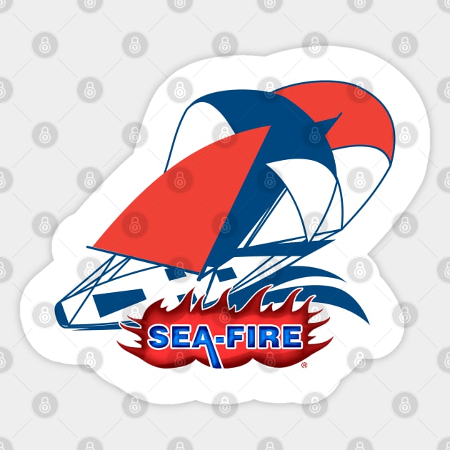 Sea-Fire 4 Sticker by Joaddo